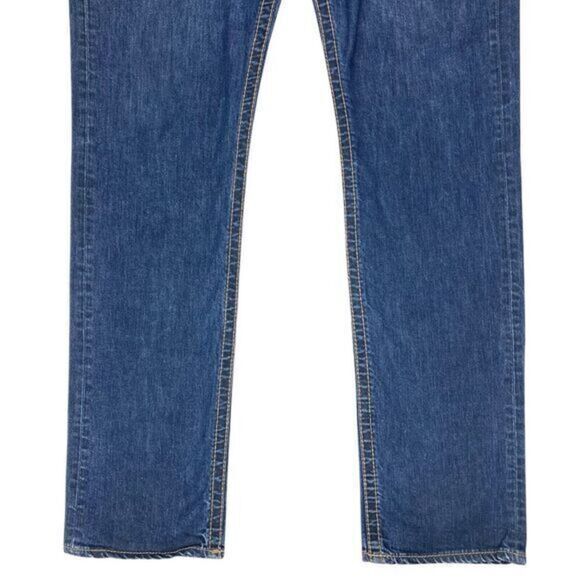 1921 Jeans Mens 38 x 34 Blue Stretch Slash Western Glove Work Slim Cowboy Denim - Picture 4 of 15